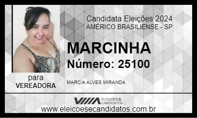 Candidato MARCINHA 2024 - AMÉRICO BRASILIENSE - Eleições