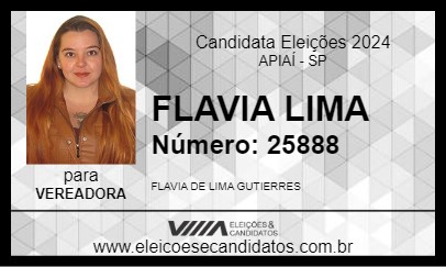 Candidato FLAVIA LIMA 2024 - APIAÍ - Eleições