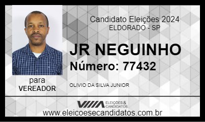 Candidato JR NEGUINHO 2024 - ELDORADO - Eleições