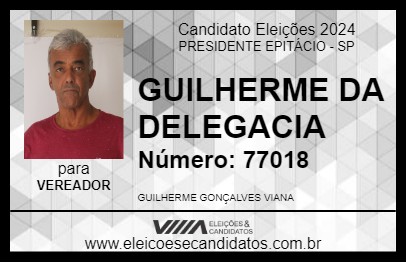 Candidato GUILHERME 2024 - PRESIDENTE EPITÁCIO - Eleições