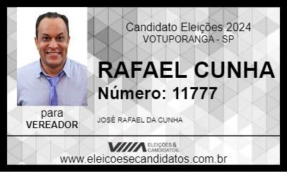 Candidato RAFAEL CUNHA 2024 - VOTUPORANGA - Eleições