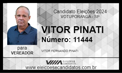 Candidato VITOR PINATI 2024 - VOTUPORANGA - Eleições