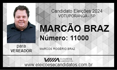 Candidato MARCÃO BRAZ 2024 - VOTUPORANGA - Eleições