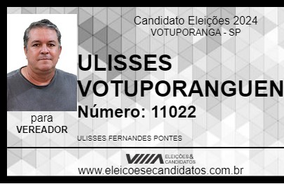 Candidato ULISSES VOTUPORANGUENSE 2024 - VOTUPORANGA - Eleições