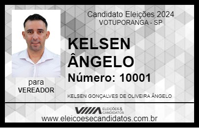 Candidato KELSEN ÂNGELO 2024 - VOTUPORANGA - Eleições