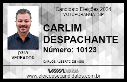 Candidato CARLIM DESPACHANTE 2024 - VOTUPORANGA - Eleições