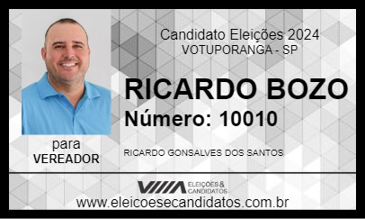 Candidato RICARDO BOZO 2024 - VOTUPORANGA - Eleições