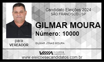 Candidato GILMAR MOURA 2024 - SÃO FRANCISCO - Eleições