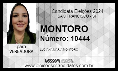 Candidato MONTORO 2024 - SÃO FRANCISCO - Eleições