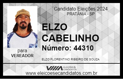 Candidato ELZO CABELINHO 2024 - PRATÂNIA - Eleições