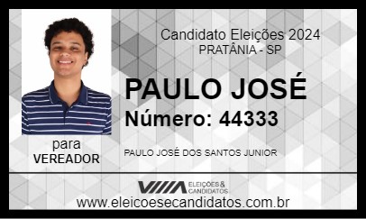 Candidato PAULO JOSÉ 2024 - PRATÂNIA - Eleições