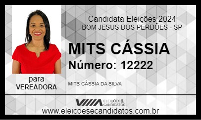 Candidato MITS CÁSSIA 2024 - BOM JESUS DOS PERDÕES - Eleições