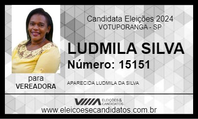 Candidato LUDMILA SILVA 2024 - VOTUPORANGA - Eleições