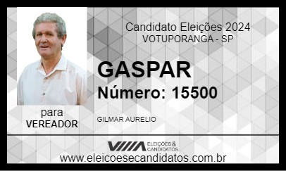 Candidato GASPAR 2024 - VOTUPORANGA - Eleições