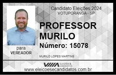 Candidato PROFESSOR MURILO 2024 - VOTUPORANGA - Eleições