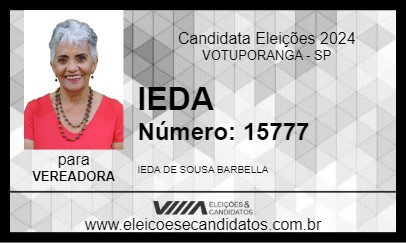 Candidato IEDA 2024 - VOTUPORANGA - Eleições