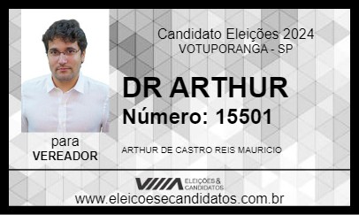 Candidato DR ARTHUR 2024 - VOTUPORANGA - Eleições