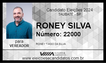 Candidato RONEY SILVA 2024 - TAUBATÉ - Eleições