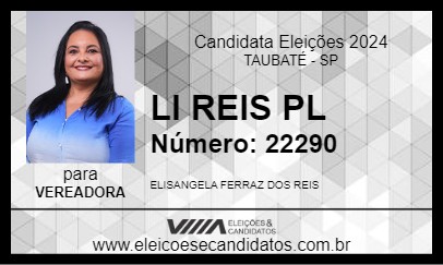 Candidato LI  REIS  PL 2024 - TAUBATÉ - Eleições