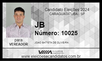 Candidato JB 2024 - CARAGUATATUBA - Eleições