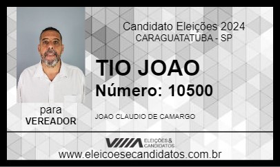 Candidato TIO JOAO 2024 - CARAGUATATUBA - Eleições