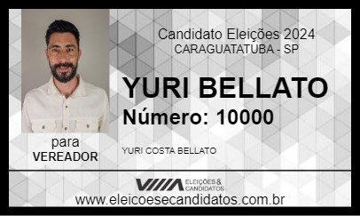 Candidato YURI BELLATO 2024 - CARAGUATATUBA - Eleições