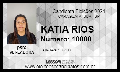 Candidato KATIA RIOS 2024 - CARAGUATATUBA - Eleições