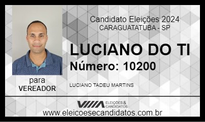 Candidato LUCIANO DO TI 2024 - CARAGUATATUBA - Eleições