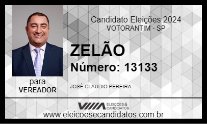 Candidato ZELÃO 2024 - VOTORANTIM - Eleições