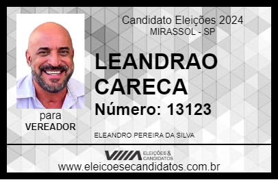 Candidato LEANDRAO CARECA 2024 - MIRASSOL - Eleições