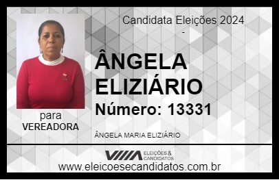 Candidato ÂNGELA ELIZIÁRIO 2024 - PRAIA GRANDE - Eleições