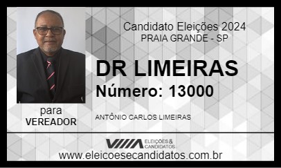 Candidato DR LIMEIRAS 2024 - PRAIA GRANDE - Eleições