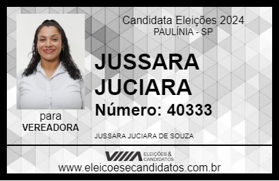 Candidato JUSSARA JUCIARA 2024 - PAULÍNIA - Eleições