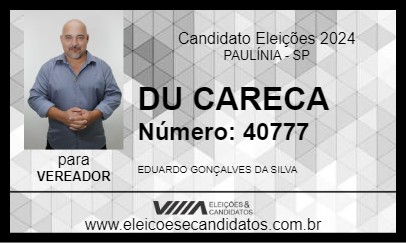 Candidato DU CARECA 2024 - PAULÍNIA - Eleições