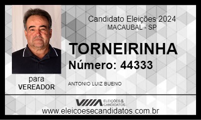 Candidato TORNEIRINHA 2024 - MACAUBAL - Eleições