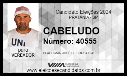 Candidato CABELUDO 2024 - PRATÂNIA - Eleições