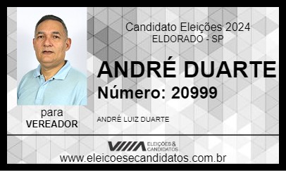 Candidato ANDRÉ DUARTE 2024 - ELDORADO - Eleições