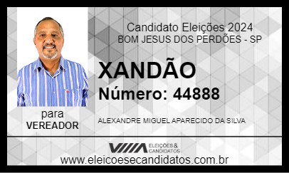 Candidato XANDÃO 2024 - BOM JESUS DOS PERDÕES - Eleições