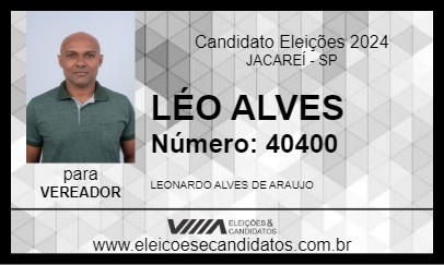 Candidato LÉO ALVES 2024 - JACAREÍ - Eleições