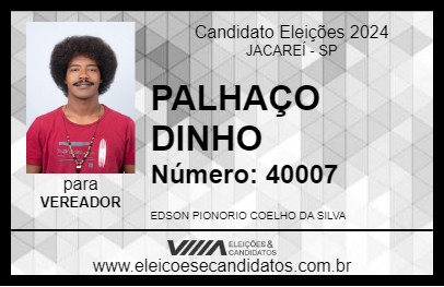 Candidato PALHAÇO DINHO 2024 - JACAREÍ - Eleições