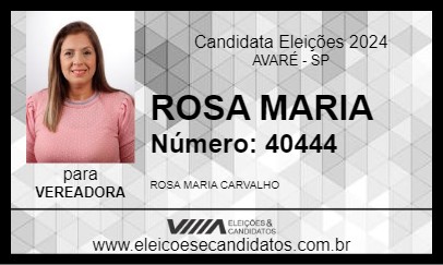 Candidato ROSA MARIA 2024 - AVARÉ - Eleições