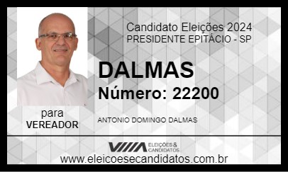 Candidato DAL MÁS 2024 - PRESIDENTE EPITÁCIO - Eleições