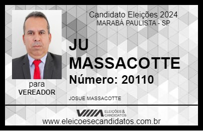 Candidato JU MASSACOTTE 2024 - MARABÁ PAULISTA - Eleições