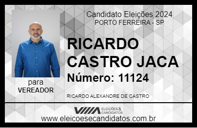 Candidato RICARDO CASTRO  JACA  2024 - PORTO FERREIRA - Eleições