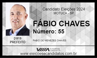 Candidato FÁBIO CHAVES 2024 - MOTUCA - Eleições