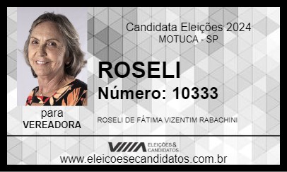 Candidato ROSELI 2024 - MOTUCA - Eleições