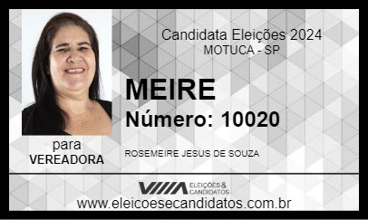 Candidato MEIRE 2024 - MOTUCA - Eleições