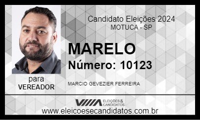 Candidato MARELO 2024 - MOTUCA - Eleições