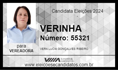 Candidato VERINHA 2024 - APIAÍ - Eleições