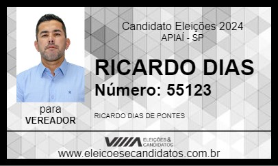 Candidato RICARDO DIAS 2024 - APIAÍ - Eleições